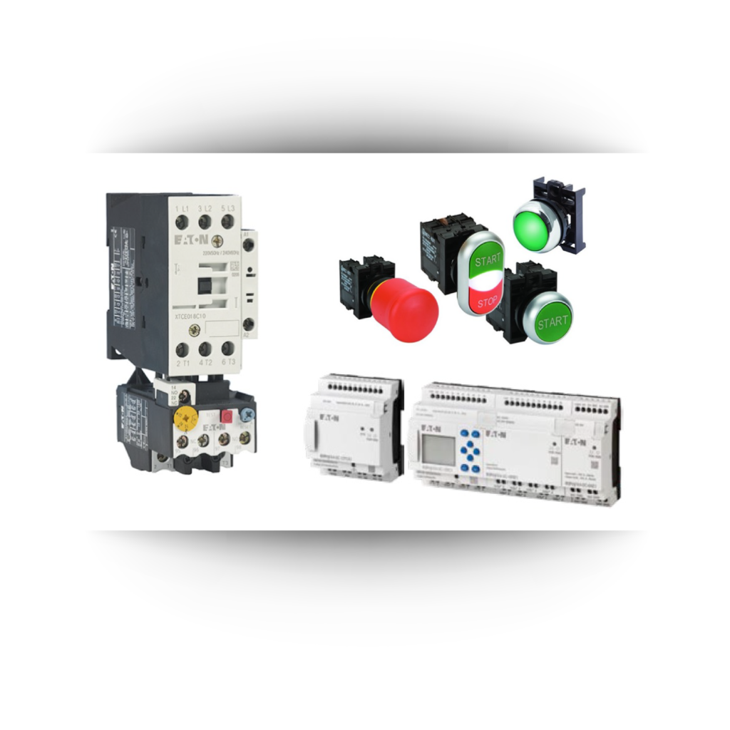 manufacturing equipment controls product image on background