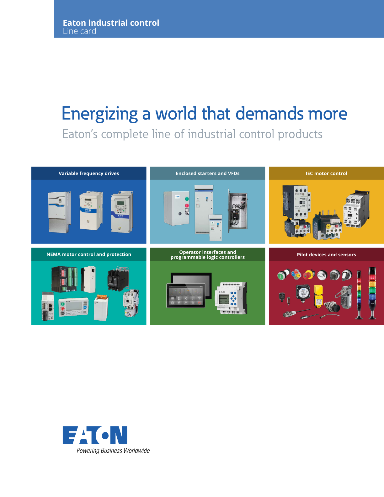 Eaton Industrial Controls Catelog preview